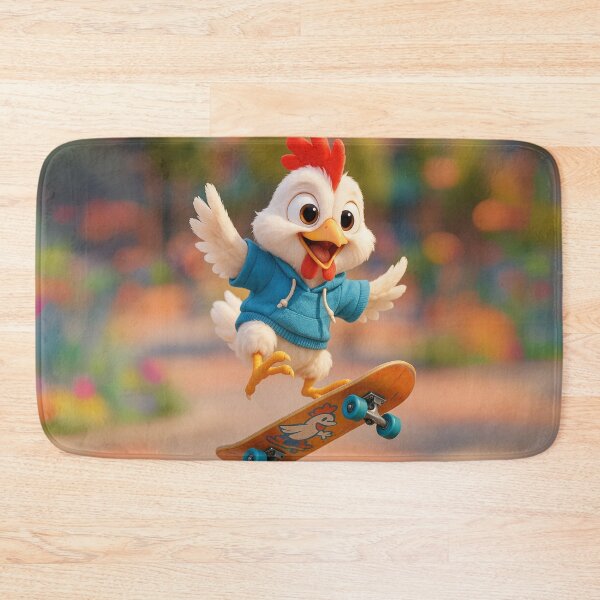 Item preview, Skater Leghorn Chicken designed and sold by Sillytoe.