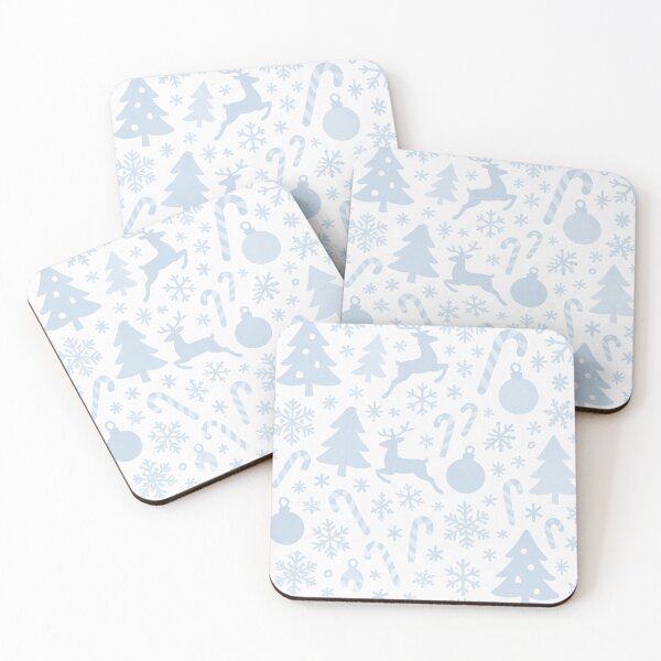 Item preview, Frosted Christmas Magic – Modern White & Icy Blue All-Over Print designed and sold by getpressedshirt.