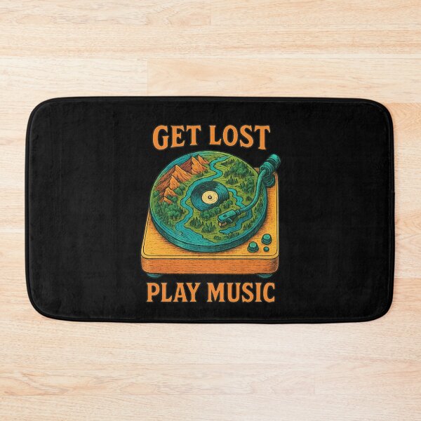 Item preview, Get Lost Play Music Colorful Vinyl Musician designed and sold by Sarcastic designs.