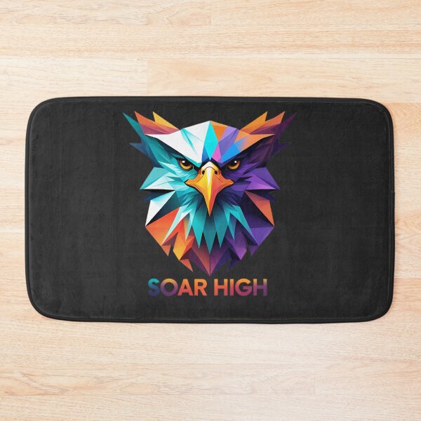 Item preview, Soar High – Geometric Eagle Head Motivational Design designed and sold by Raslanity.