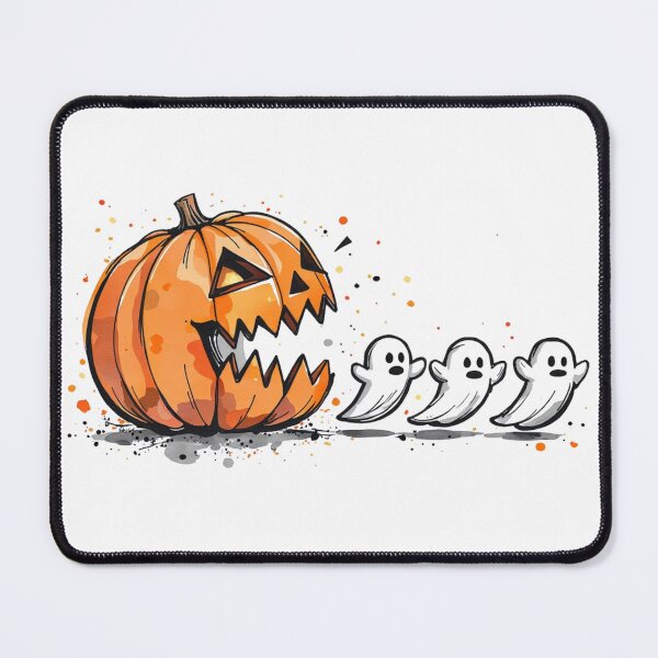 Item preview, Halloween Pac Man with Jack-o-lantern and ghosts designed and sold by RowanDraco.