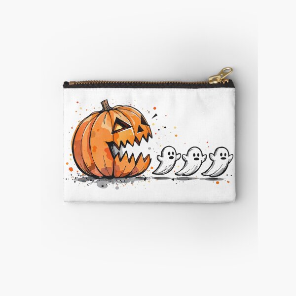 Item preview, Halloween Pac Man with Jack-o-lantern and ghosts designed and sold by RowanDraco.