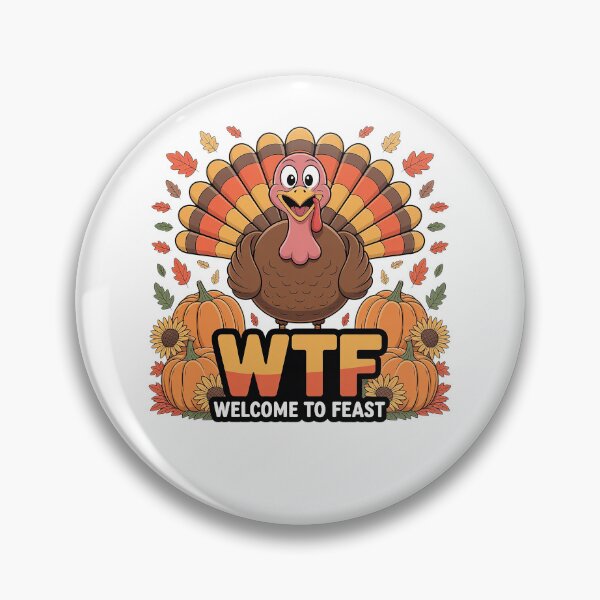 Item preview, WTF Thanksgiving Tee – Funny Turkey Shirt for Fall Family Feast designed and sold by Zyorakhi Fashion.