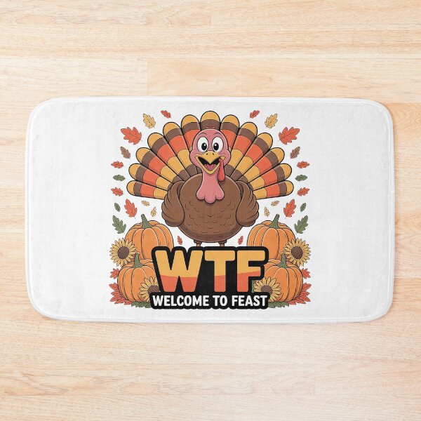 Item preview, WTF Thanksgiving Tee – Funny Turkey Shirt for Fall Family Feast designed and sold by Zyorakhi Fashion.