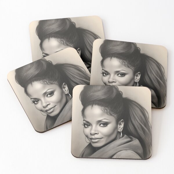 Item preview, Janet Jackson designed and sold by WorldofCharcoal.