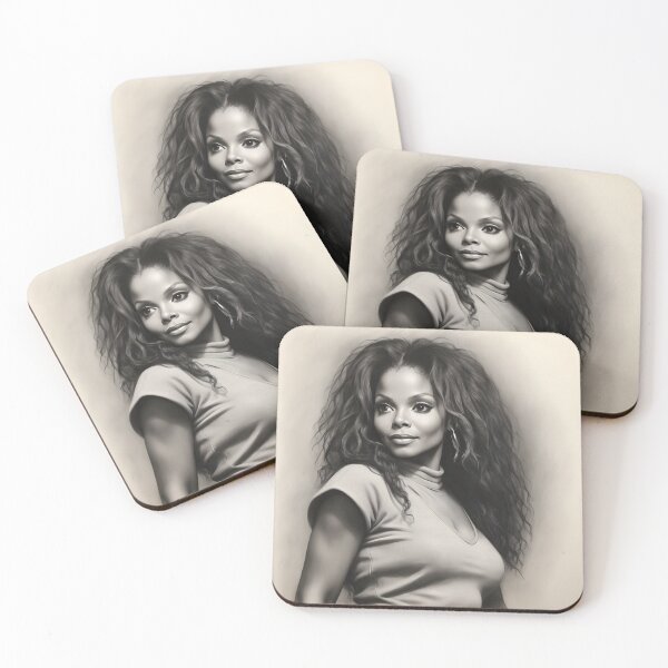 Item preview, Janet Jackson designed and sold by WorldofCharcoal.