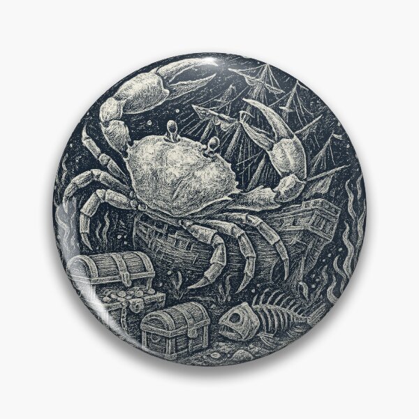 Item preview, Giant Crab Shipwreck Treasure Under Sea designed and sold by EdvvinStudios.