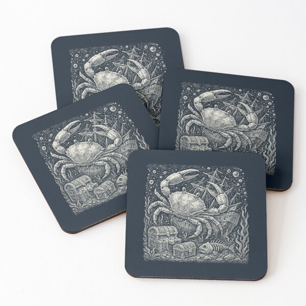 Item preview, Giant Crab Shipwreck Treasure Under Sea designed and sold by EdvvinStudios.