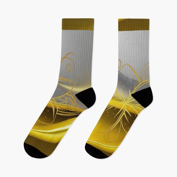 Item preview,   Golden Floral Elegance on Abstract Waves    designed and sold by Woodchama.