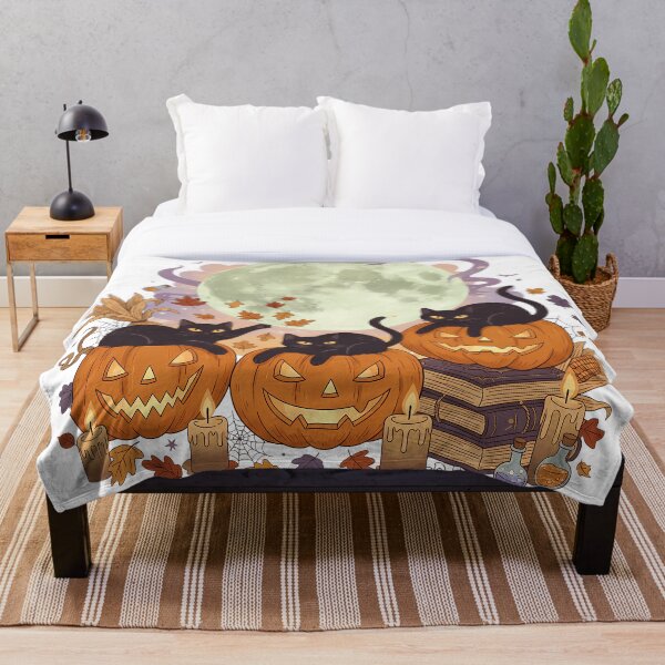 Aperçu de l'œuvre Pile de citrouilles d'Halloween Black Cats créée et vendue par Drip stamp.