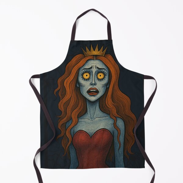 Item preview, Haunted Bride with Glowing Eyes – Gothic Halloween Illustration designed and sold by VioletVisionn.