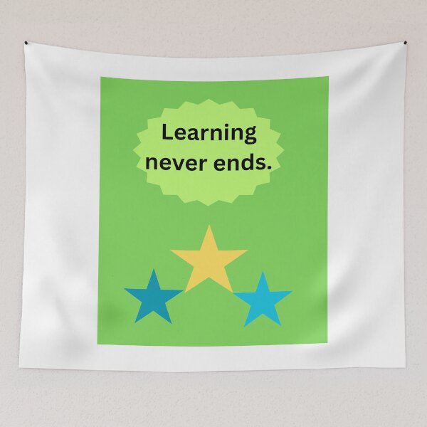 Item preview,  Learning Never Ends  designed and sold by Woodchama.