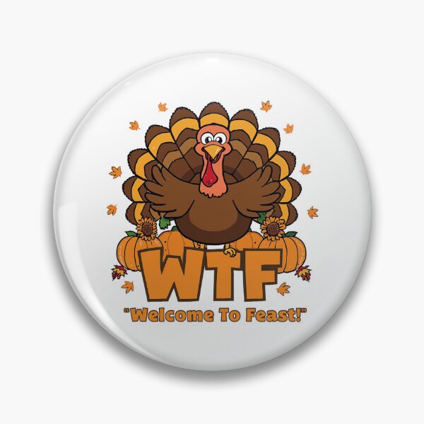 Item preview, WTF Thanksgiving Tee – Funny Turkey Shirt for Fall Feast Fun designed and sold by Zyorakhi Fashion.