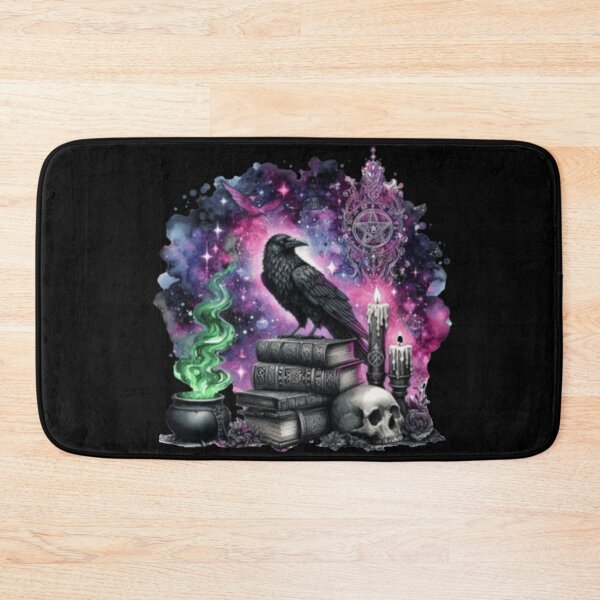 Item preview, Watercolor Gothic Witch Raven designed and sold by szydelkowanika.