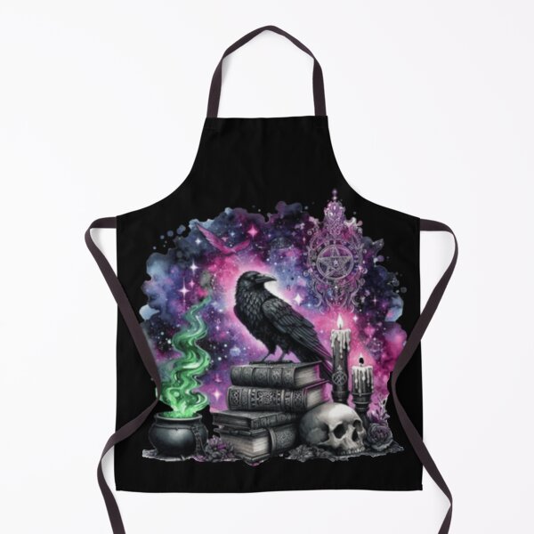 Item preview, Watercolor Gothic Witch Raven designed and sold by szydelkowanika.