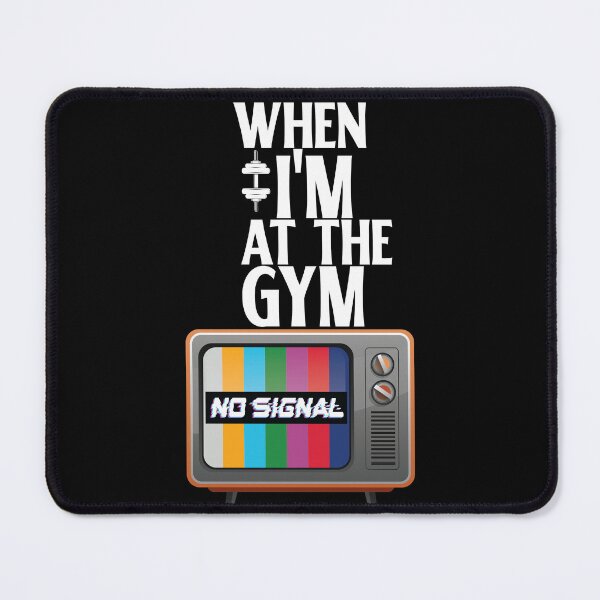 Item preview, Funny gym shirt no signal when working out designed and sold by Dziridesign.
