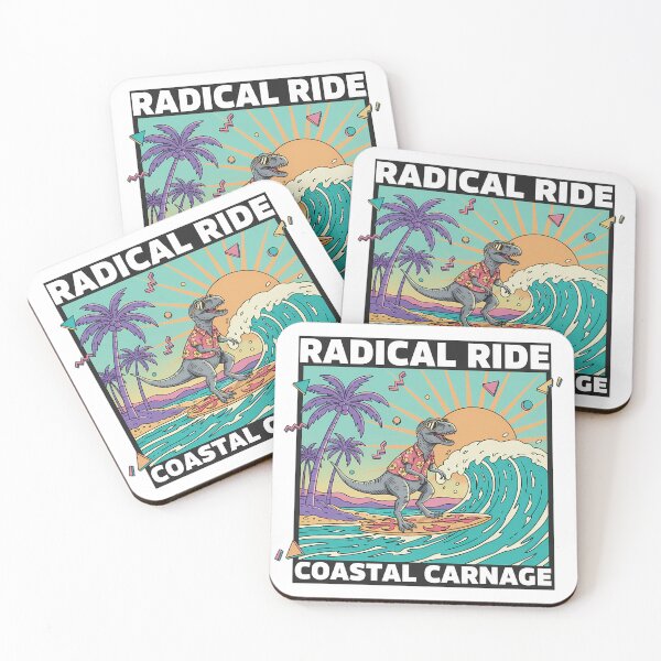 Item preview, Radical T-Rex Surfer Retro 90s Art designed and sold by Drip stamp.