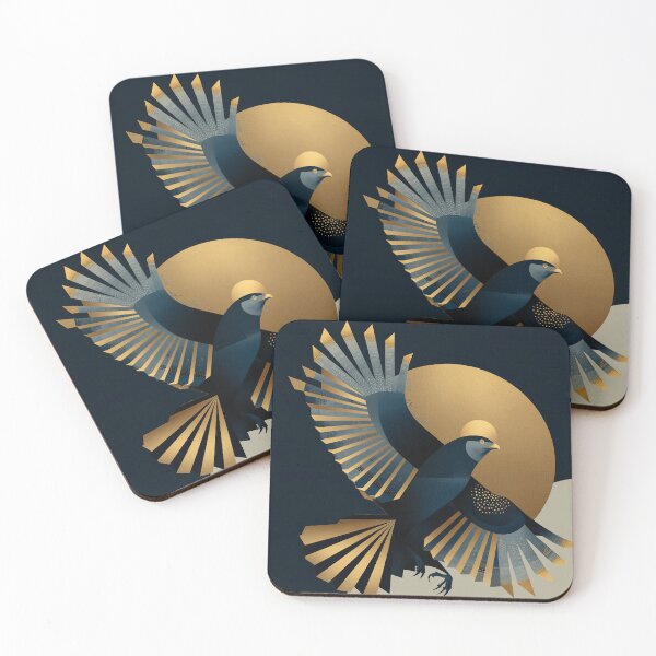 Item preview, Gilded Ascent — Art Deco Hawk designed and sold by ArgentoArt.