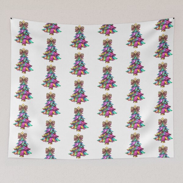 Item preview, Leopard Bow Christmas Tree – Glam Holiday Decor designed and sold by The Digital Design Collective .