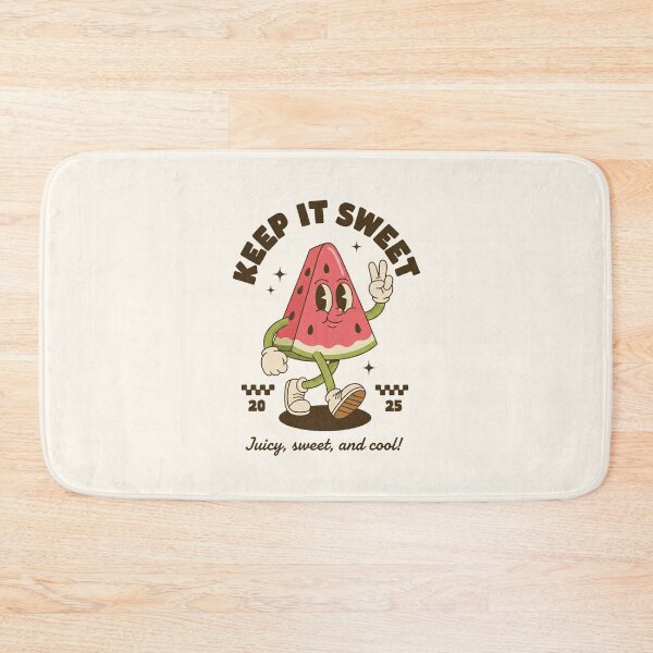 Item preview, Keep It Sweet Watermelon Retro Cartoon Mascot - Juicy, Sweet, and Cool! designed and sold by HoopeStylee.