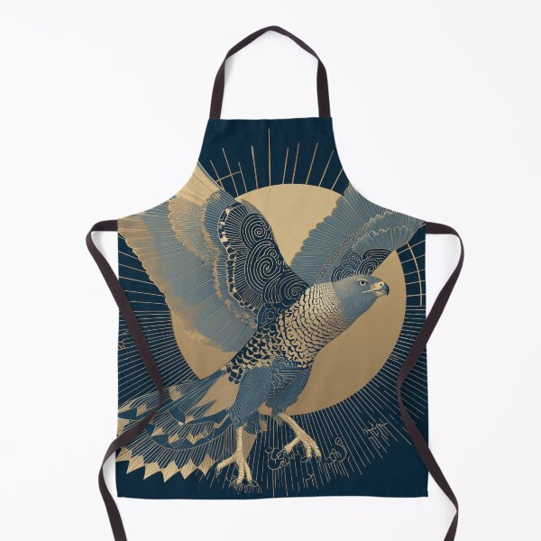 Item preview, Golden Ornamental Hawk in Flight designed and sold by ArgentoArt.