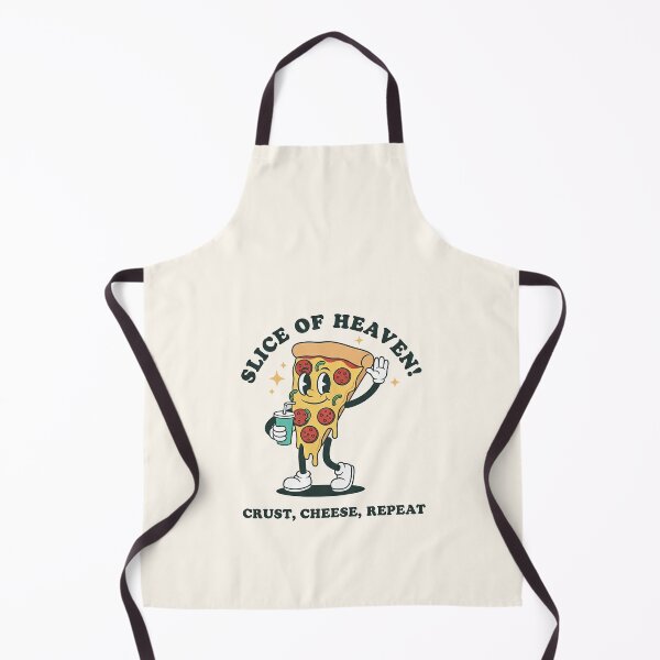 Item preview, Slice of Heaven Pizza Retro Cartoon Mascot - Crust, Cheese, Repeat designed and sold by HoopeStylee.