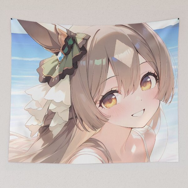 Item preview, Satono Diamond Uma Musume Pretty Derby Lovely Beach Day Green Dress Anime Girl Waifu designed and sold by Raslbazola.