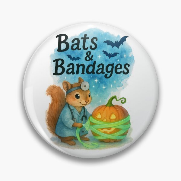 Item preview, Bats & Bandages – Cute Squirrel Physician Halloween Design for Medical Students & New Doctors designed and sold by ClinicalHubs.