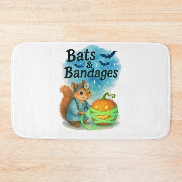 Item preview, Bats & Bandages – Cute Squirrel Physician Halloween Design for Medical Students & New Doctors designed and sold by ClinicalHubs.