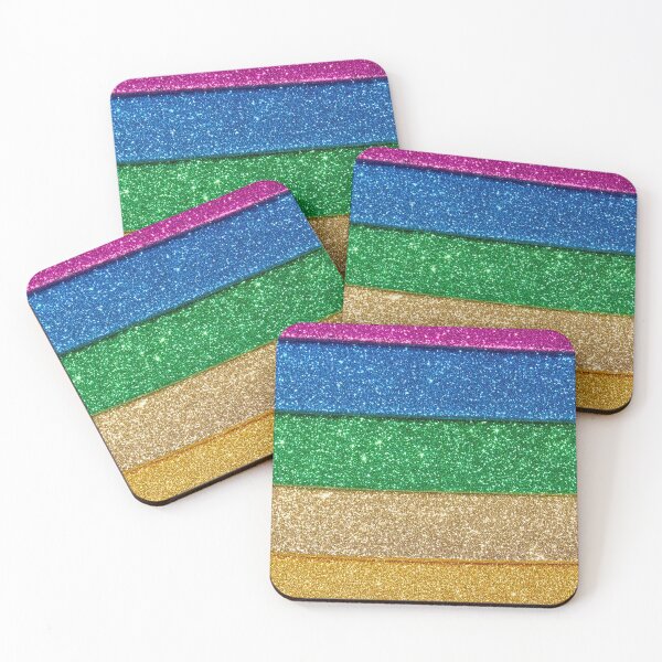 Item preview, Rainbow Glitter Stripes designed and sold by SassyArtistry.