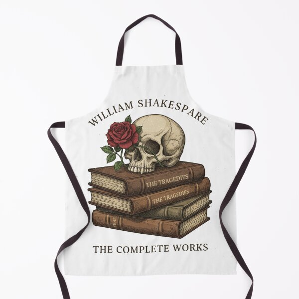 Item preview, Shakespearean Skull & Rose Book Stack - Literary Tragedy designed and sold by Boski22.