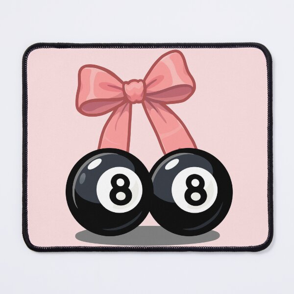Item preview, Cute 8 Ball Cherry Bow - Fun Retro Pool Luck Design designed and sold by MindsintheMatrix.