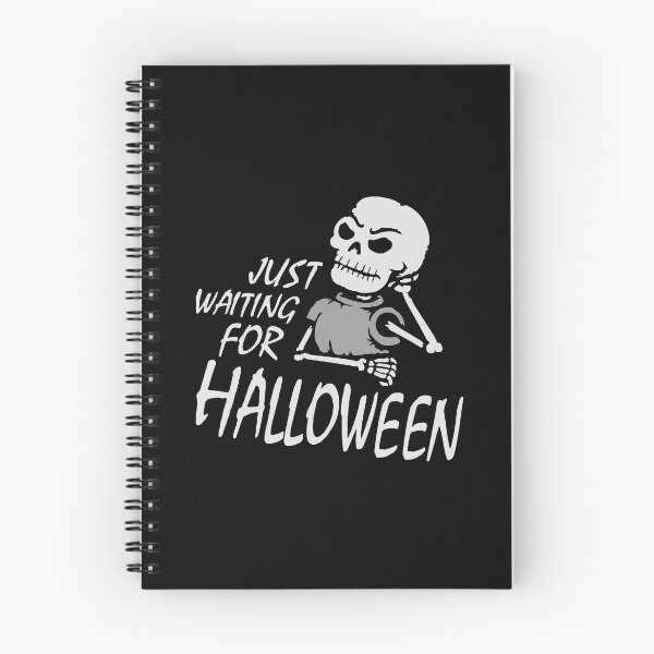 Item preview, Skeleton Just Waiting For Halloween Angry Eager Impatient designed and sold by shirt-o-mat.