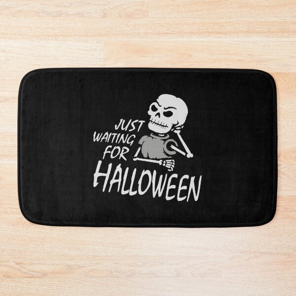 Item preview, Skeleton Just Waiting For Halloween Angry Eager Impatient designed and sold by shirt-o-mat.