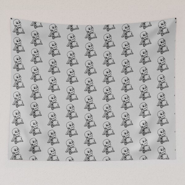 Item preview, Impatient Skeleton Waiting Halloween Eager Longing Angry Funny designed and sold by shirt-o-mat.