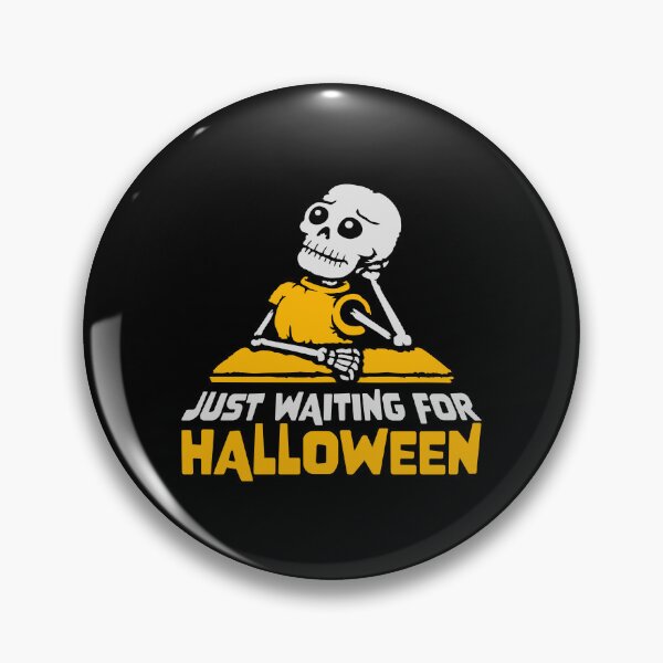 Item preview, Sad Skeleton Waiting Halloween Eager Longing School Student designed and sold by shirt-o-mat.