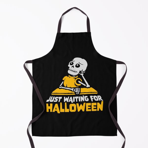 Item preview, Sad Skeleton Waiting Halloween Eager Longing School Student designed and sold by shirt-o-mat.
