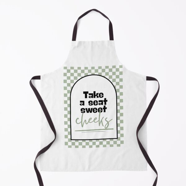 Item preview, Take a seat sweet cheeks in sage green designed and sold by Dondonmart.