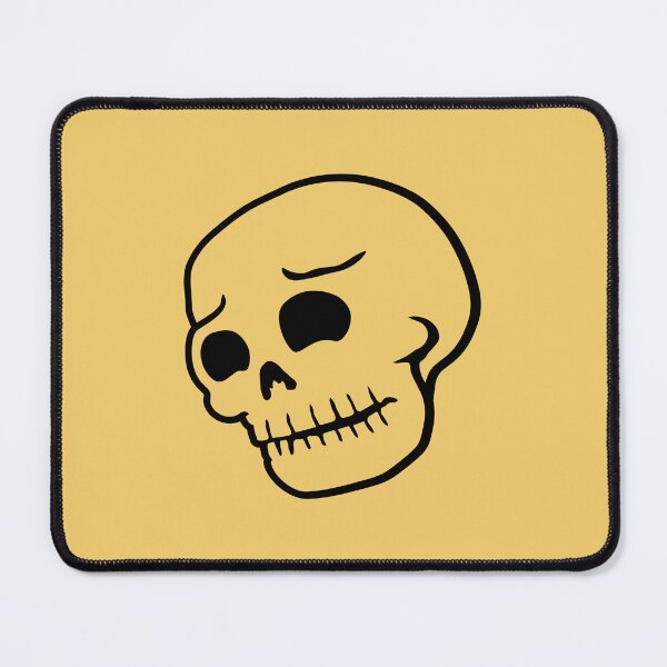 Item preview, Sad Skeleton Skull Bones Halloween Spooky Grim Melancholy designed and sold by shirt-o-mat.