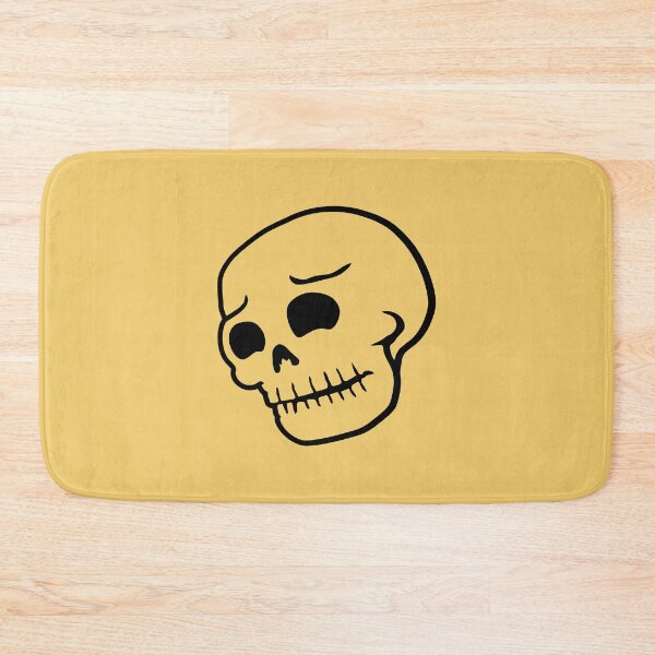 Item preview, Sad Skeleton Skull Bones Halloween Spooky Grim Melancholy designed and sold by shirt-o-mat.