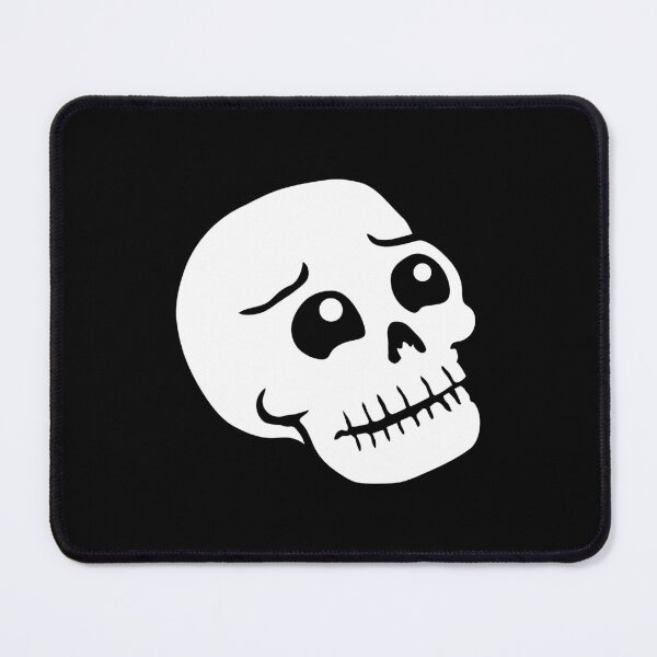 Item preview, Sad Skeleton Skull Bones Halloween Spooky Grim Melancholy designed and sold by shirt-o-mat.