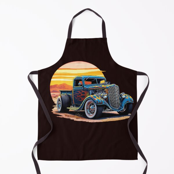 Item preview, Hot Rod with Flames and a Desert Sunset designed and sold by Friends Custom Creations.