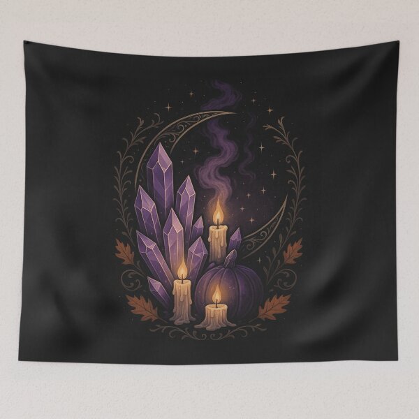 Item preview, Mystical Crystal Altar – Celestial Witchcore Design designed and sold by Painted Moon by Luna Bee™.