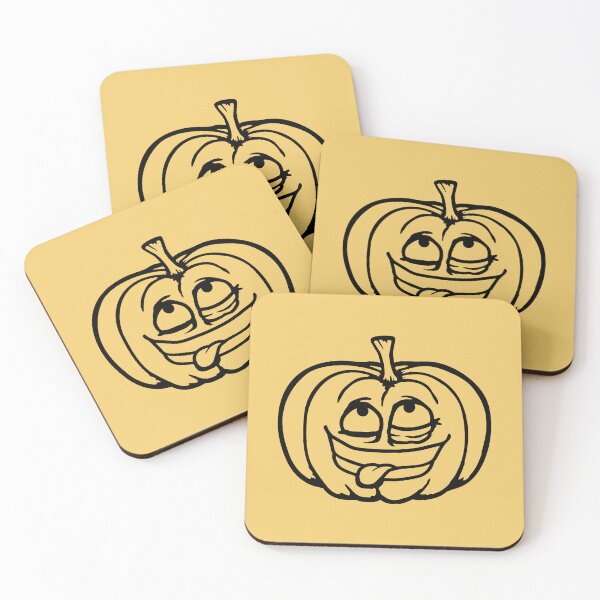 Item preview, Crazy Pumpkin Weird Grimace Cross Eyed Halloween Funny designed and sold by shirt-o-mat.