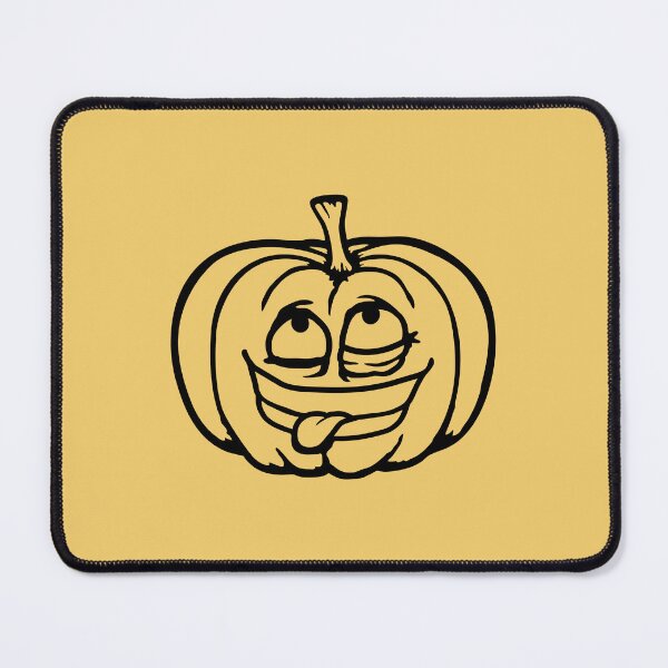 Item preview, Crazy Pumpkin Weird Grimace Cross Eyed Halloween Funny designed and sold by shirt-o-mat.