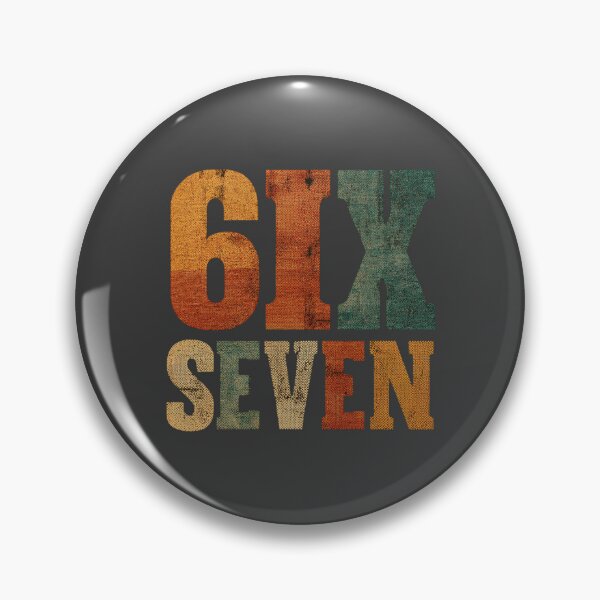 Item preview, Retro 6IX SEVEN Typography Design designed and sold by EastEndTownie.