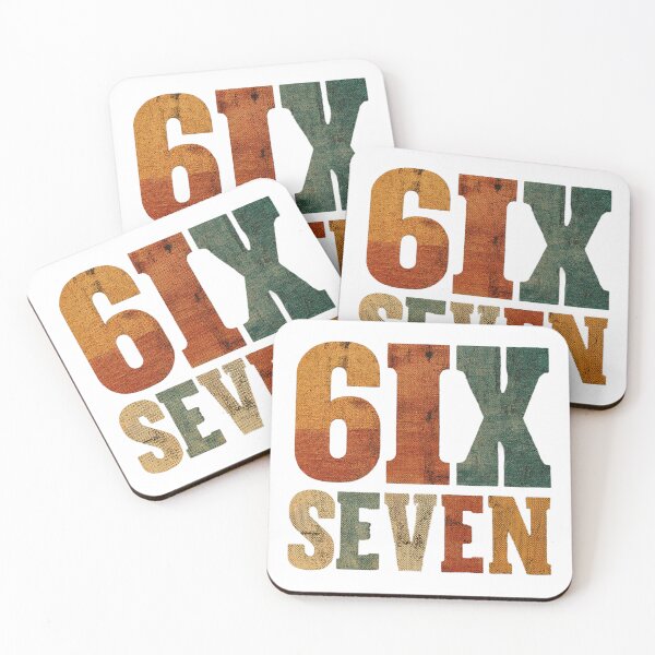 Item preview, Retro 6IX SEVEN Typography Design designed and sold by EastEndTownie.