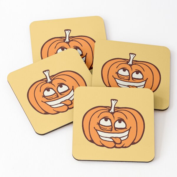 Item preview, Crazy Pumpkin Weird Grimace Cross Eyed Halloween Funny designed and sold by shirt-o-mat.