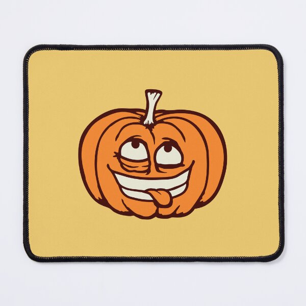 Item preview, Crazy Pumpkin Weird Grimace Cross Eyed Halloween Funny designed and sold by shirt-o-mat.