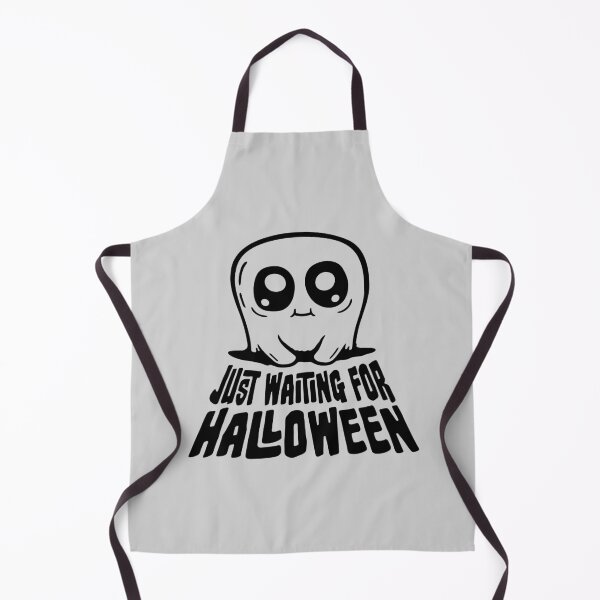 Item preview, Ghost Just Waiting for Halloween Cute Little Eager Patient Anticipation designed and sold by shirt-o-mat.